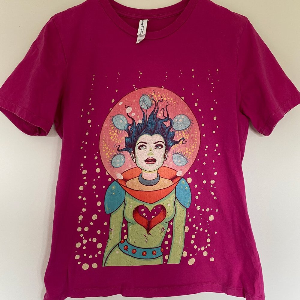 Tara McPherson Interstellar Jelly Fushia T Shirt